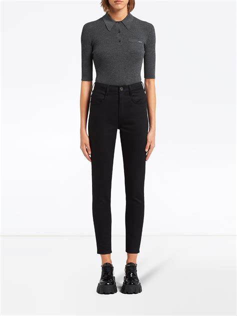 prada dress jeans|Prada women's skinny jeans.